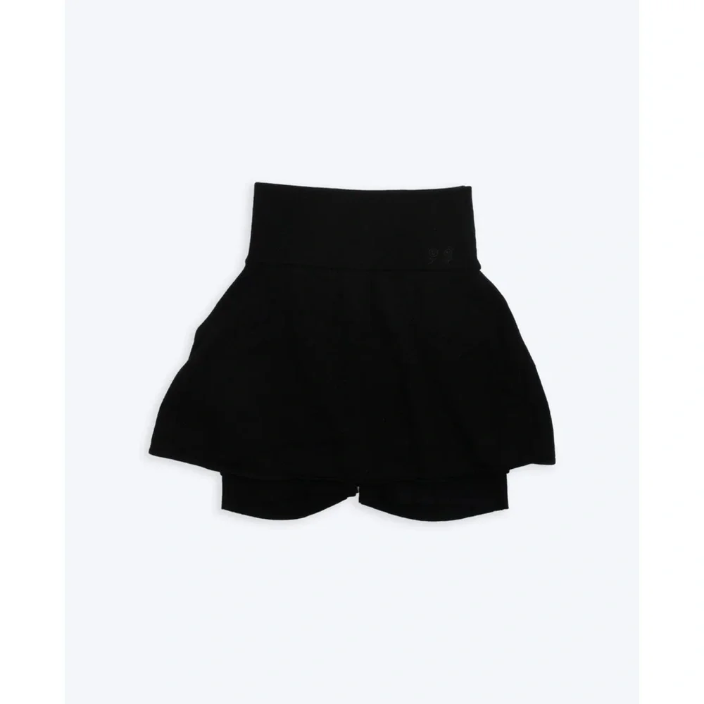 NEW URBAN SOPHISTICATION Cher Skort Feeels Hot Black Size Small